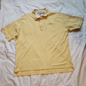 Orvis Men's Yellow Polo Shirt Large